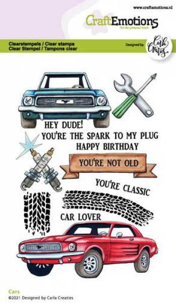 Craft Emotions Clear Stamps - Cars